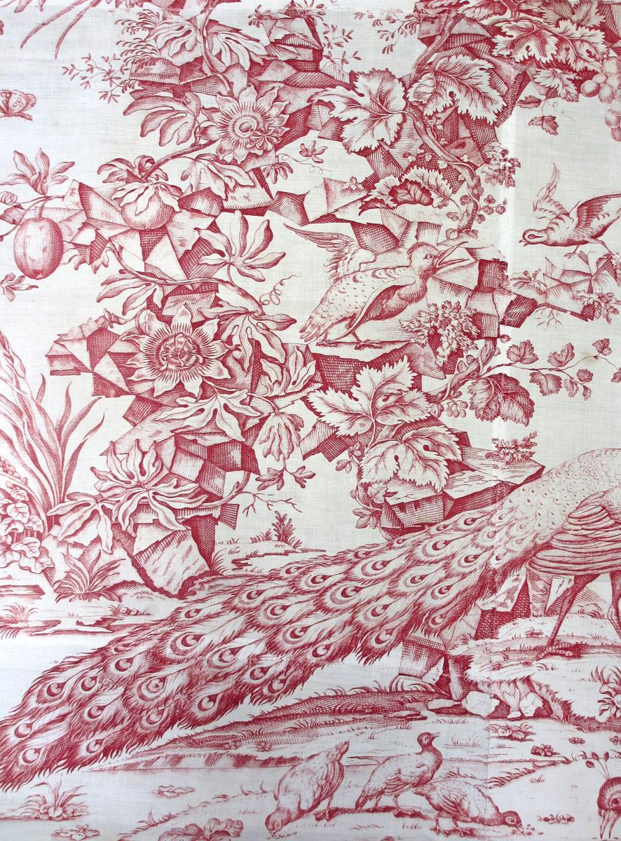 1969.3320 A textile, printed detail 4