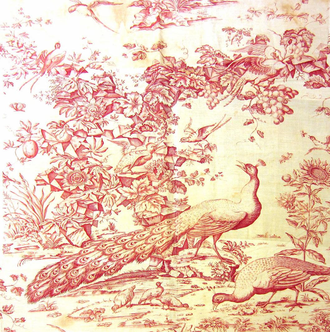 T108 textile, printed design repeat