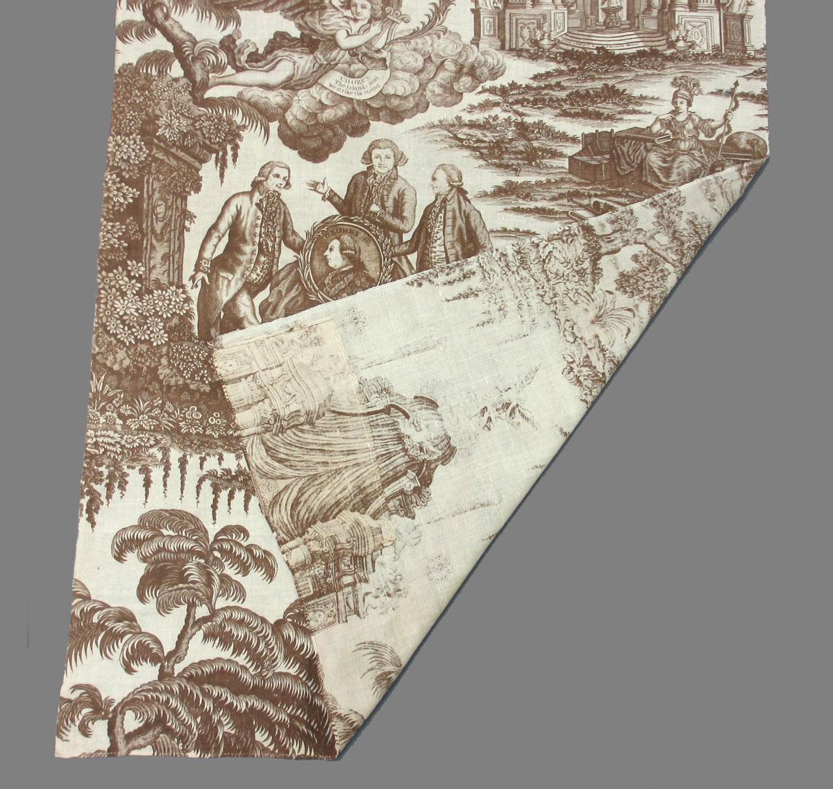 1969.3322.001 Textile, printed folded corner