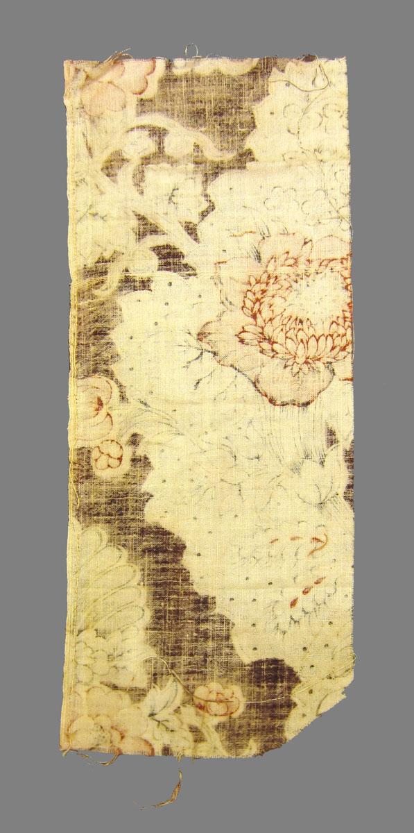 1969.3324.002 Textile, printed reverse