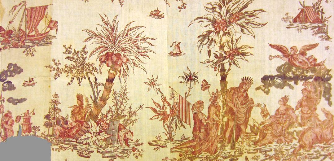 T120.1 textile, printed design repeat