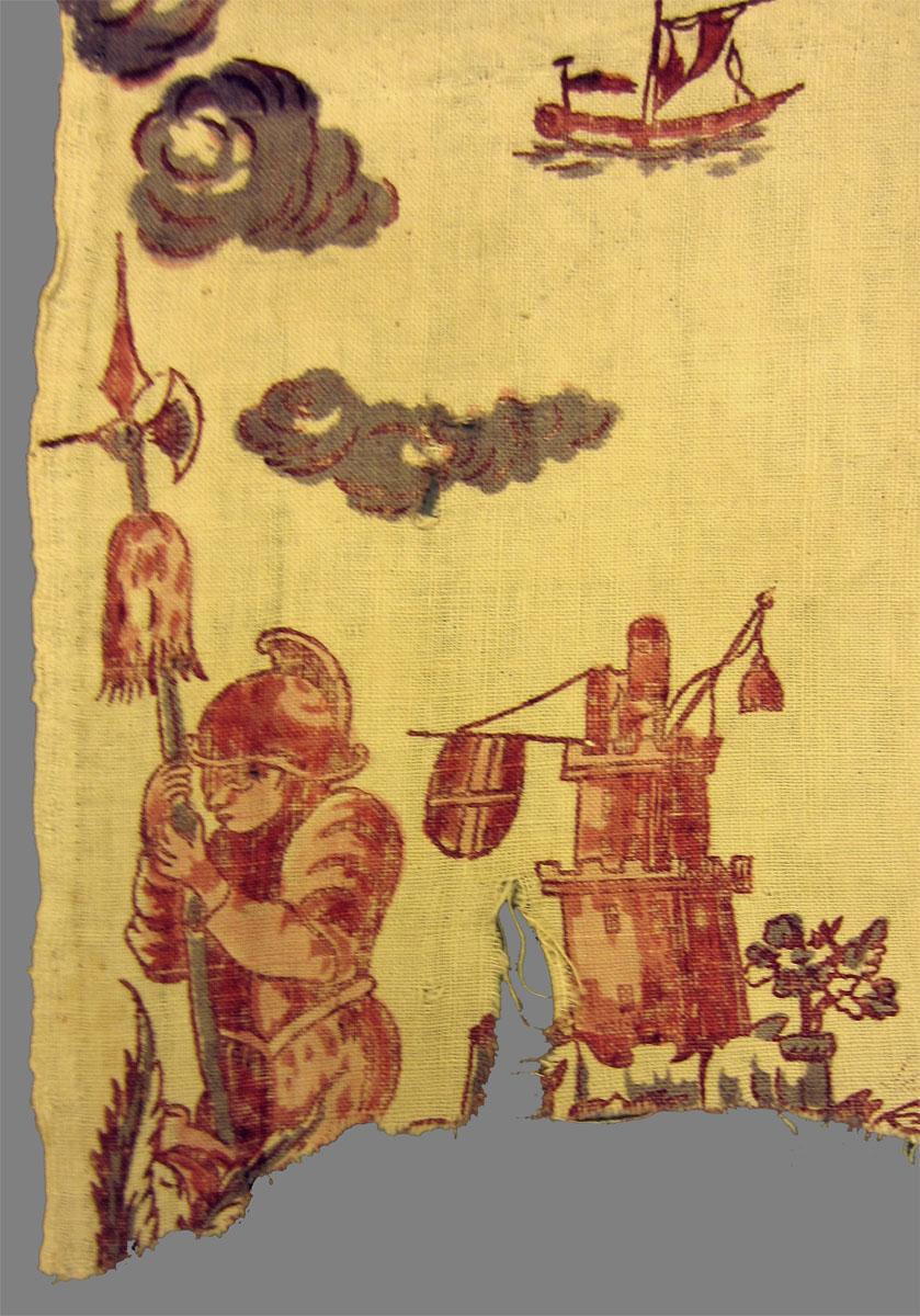 1969.3326 textile, printed detail 4