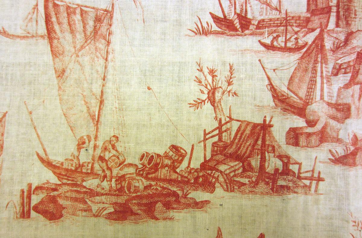 1969.3327 textile, printed detail 2