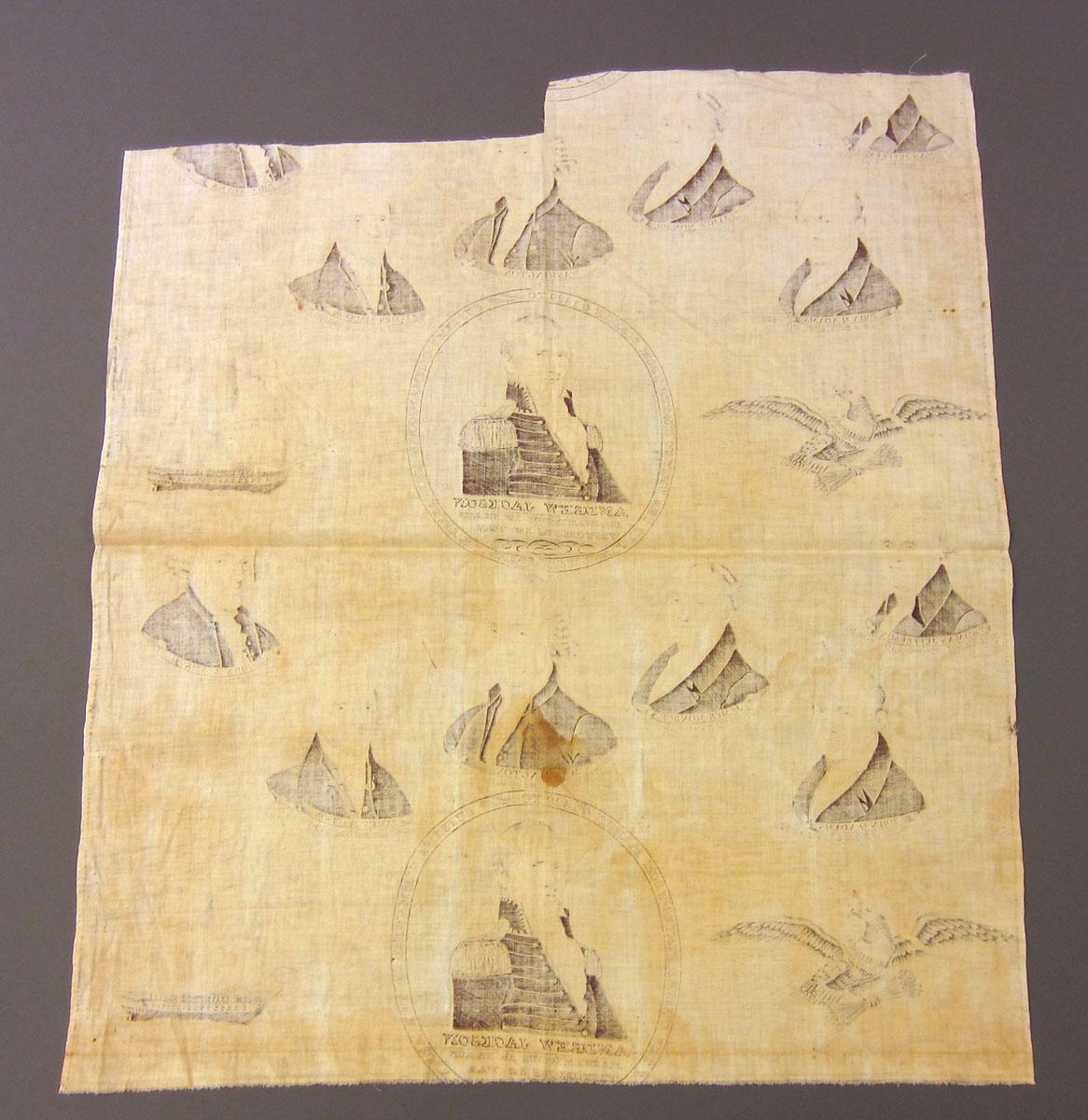 1969.3328.001 Textile, printed reverse