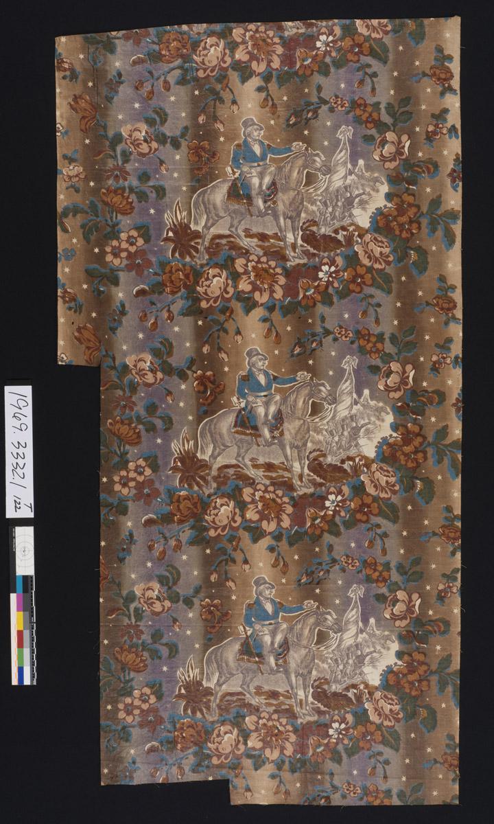1969.3332 Textile, printed, view 1