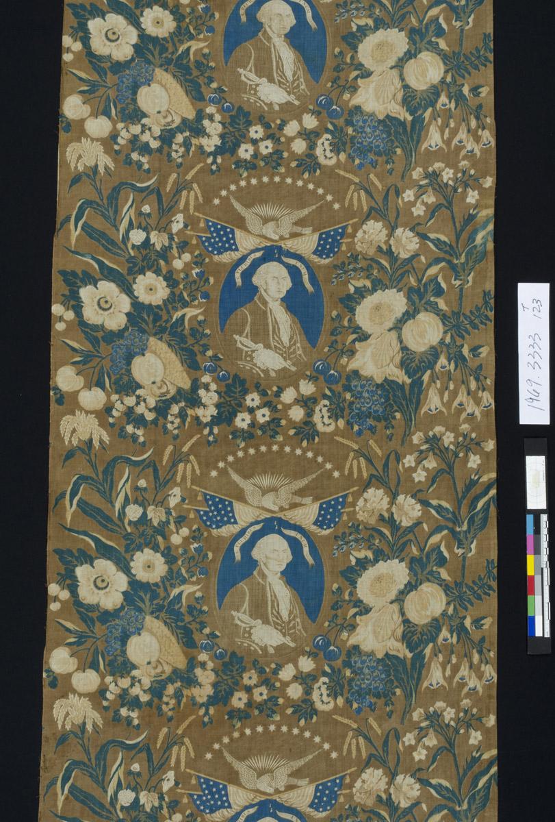 1969.3333 Textile, printed, detail 1