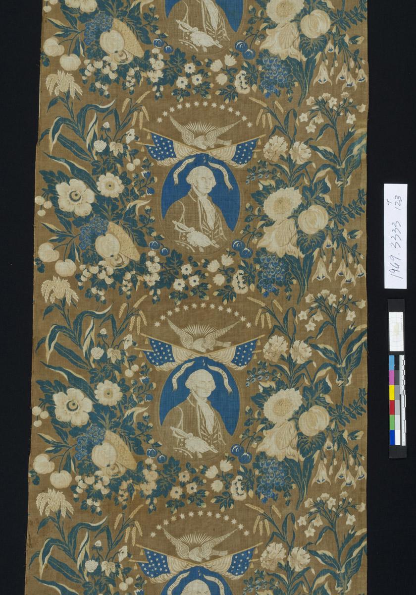 1969.3333 Textile, printed, detail 2