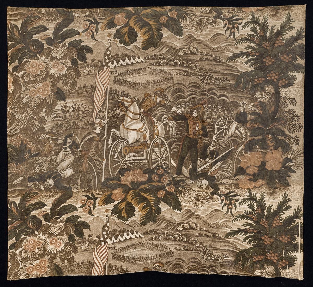 1969.3334 Textile, printed, view 2