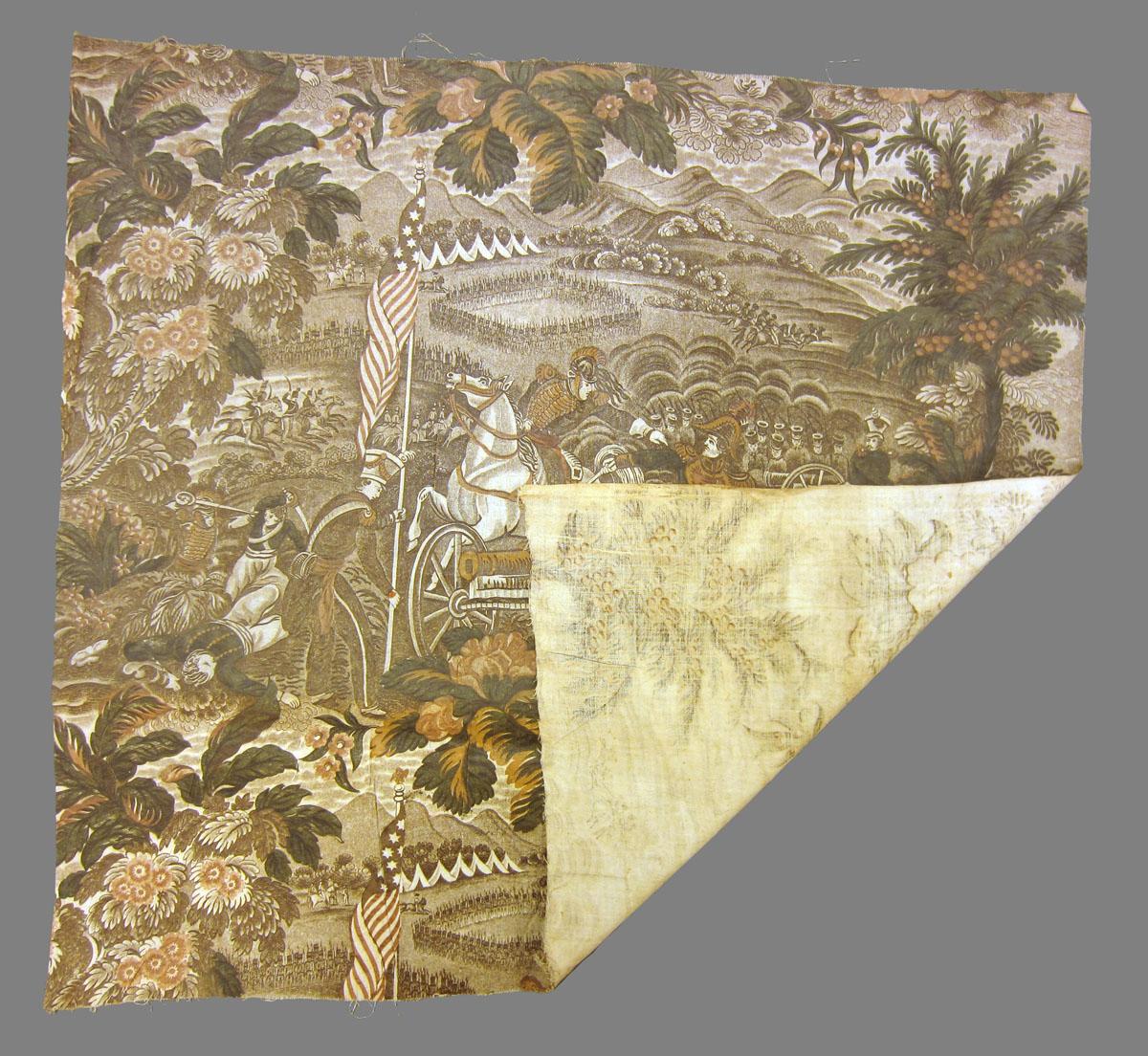 1969.3334 textile, printed folded corner