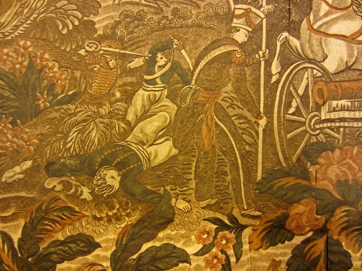 1969.3334 textile, printed detail 2