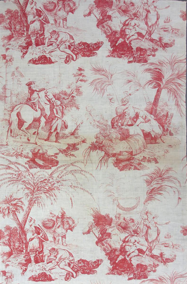 T135 textile, printed design repeat