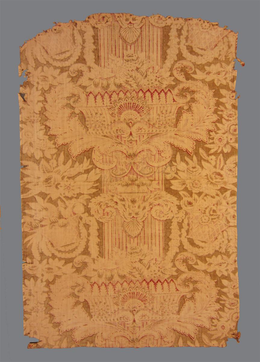 1969.3337 textile, printed reverse