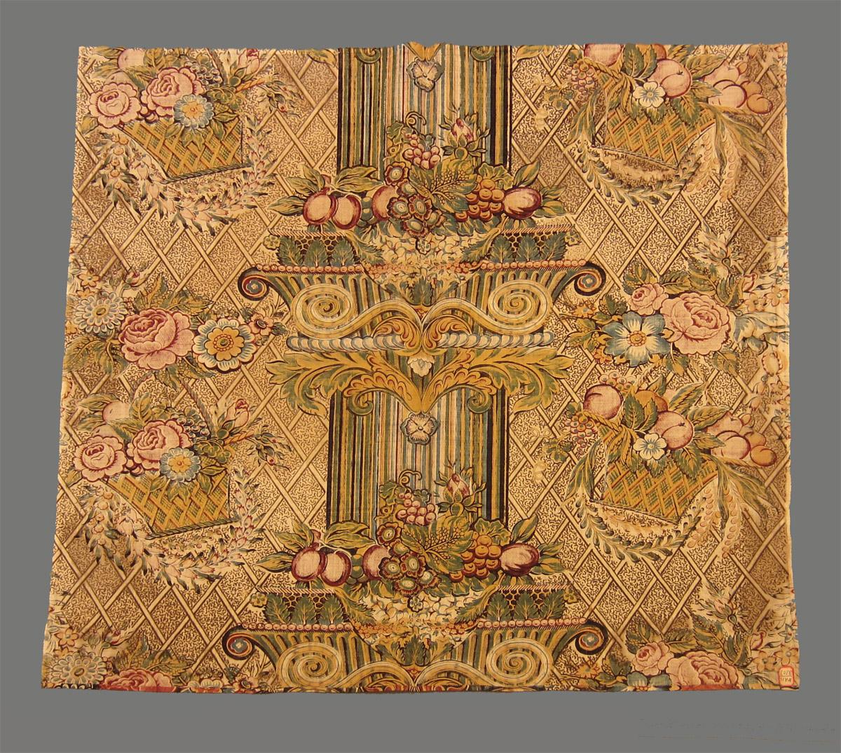 1969.3339 textile, printed reverse