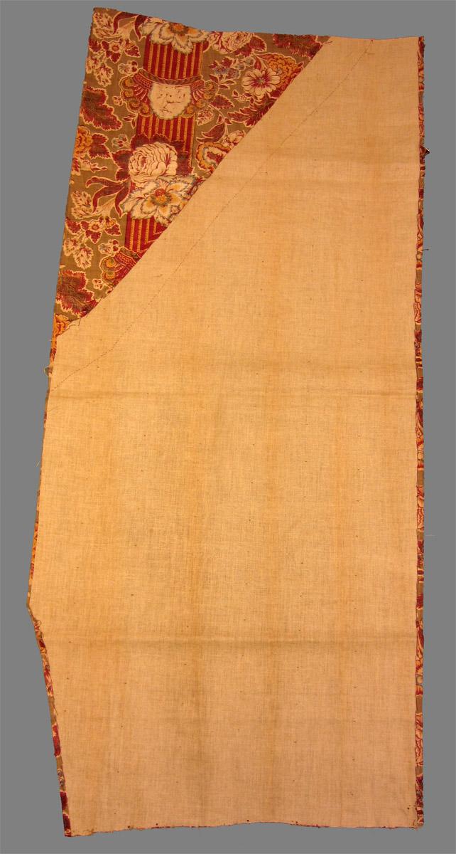1969.3340 textile, printed partial reverse