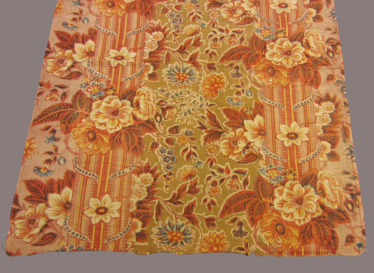 1969.3341 Textile, printed partial detail