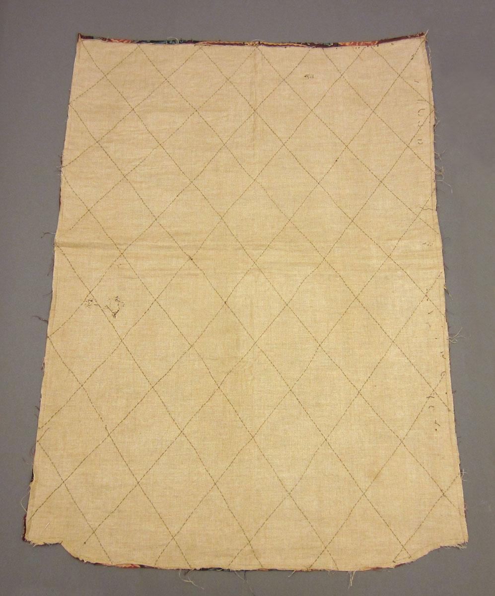 1969.3343 Textile, printed reverse