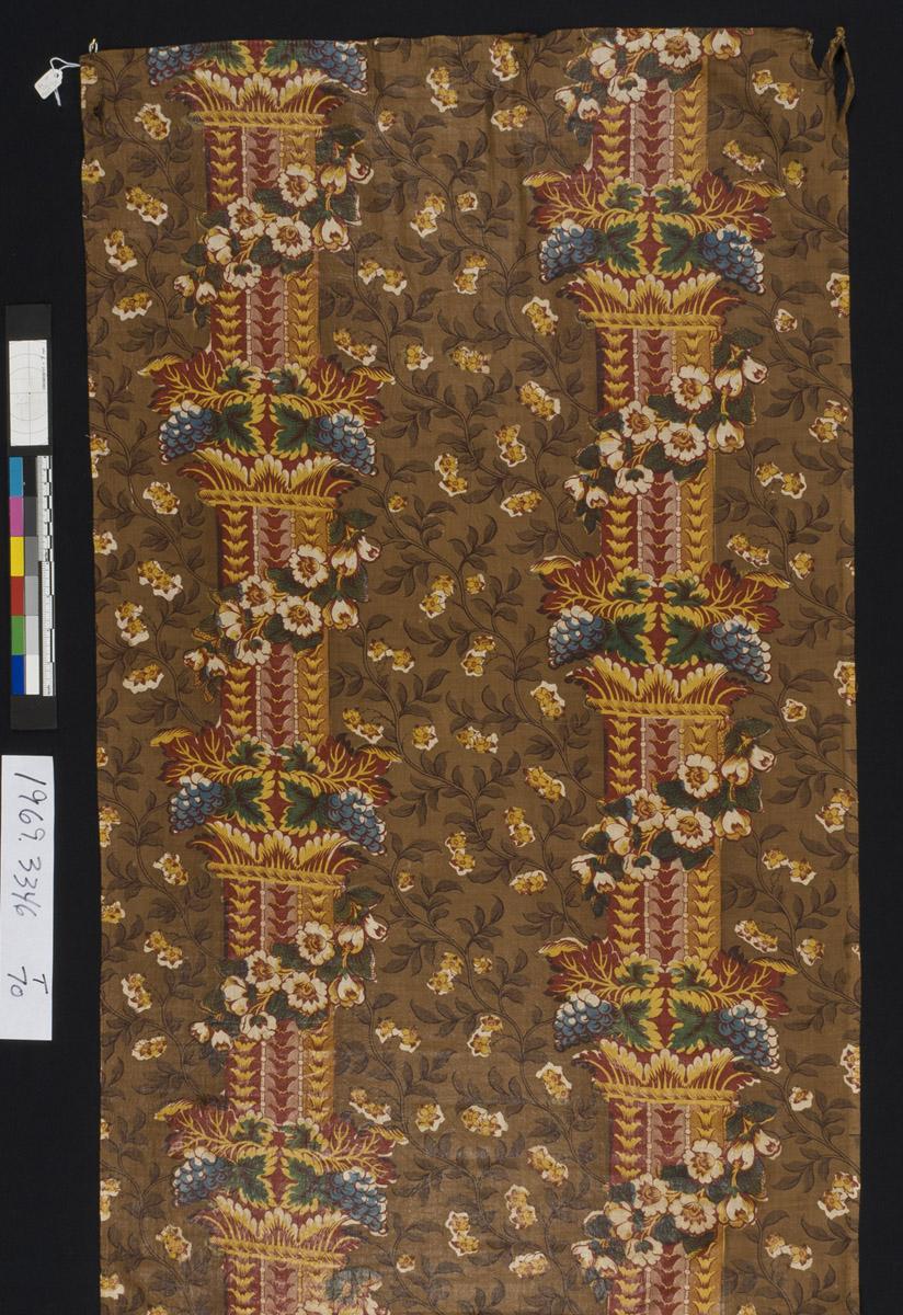 1969.3346 Textile, printed, detail 1