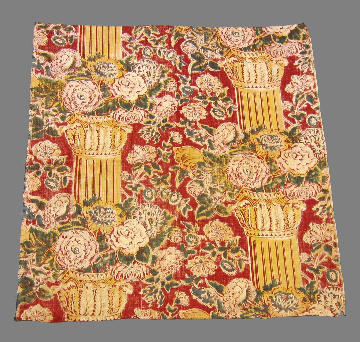 1969.3349 Textile, printed reverse