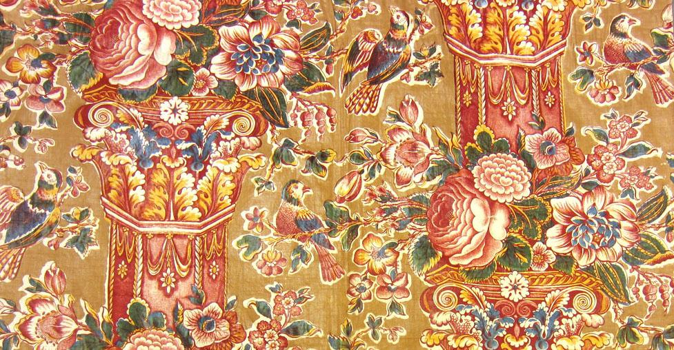 1969.3351 Textile, printed partial design repeat