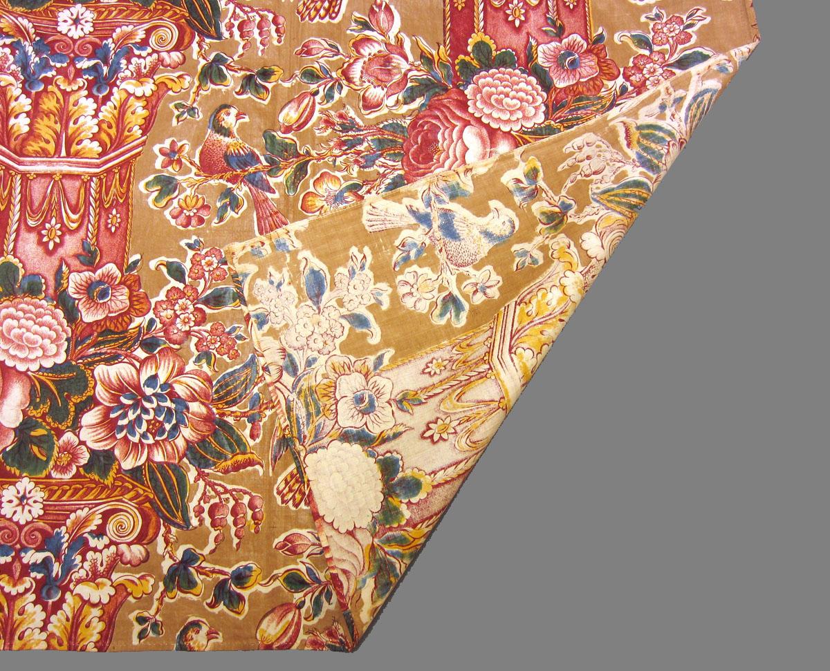 1969.3351 Textile, printed folded corner