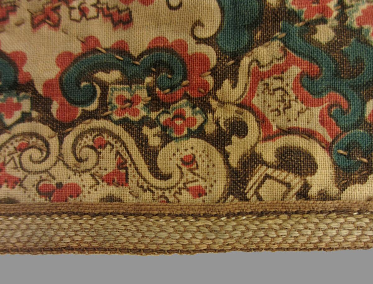 1969.3352 textile, printed reverse detail 3