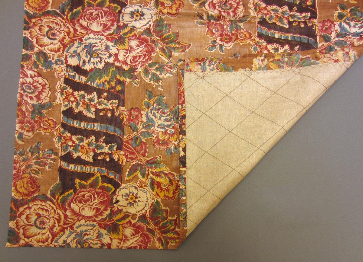 1969.3355 Textile, printed folded corner