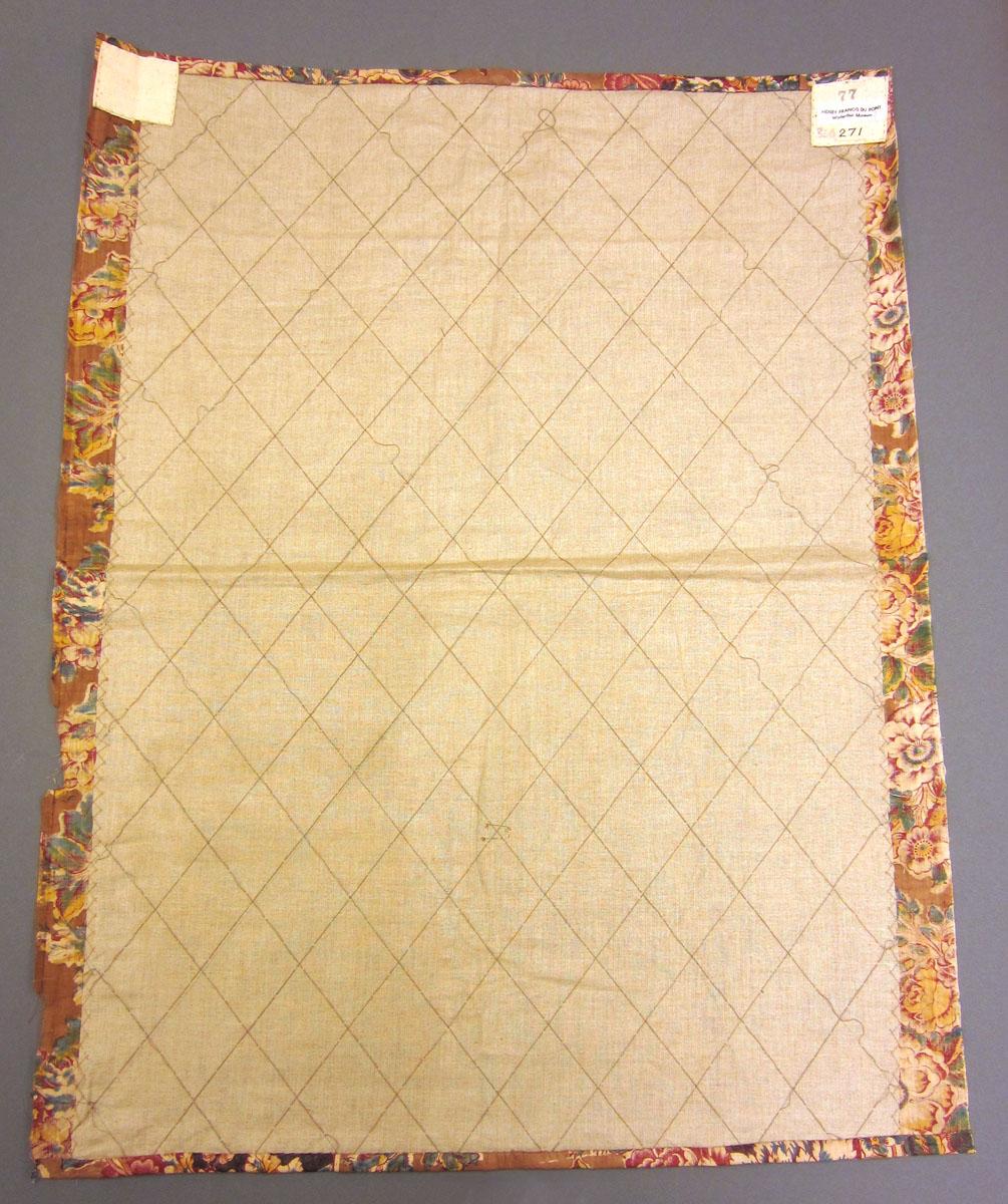 1969.3355 Textile, printed reverse
