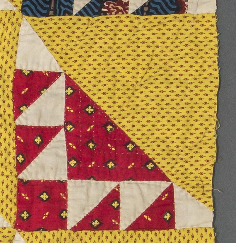 1969.3356 Textile, printed, detail 8, reverse
