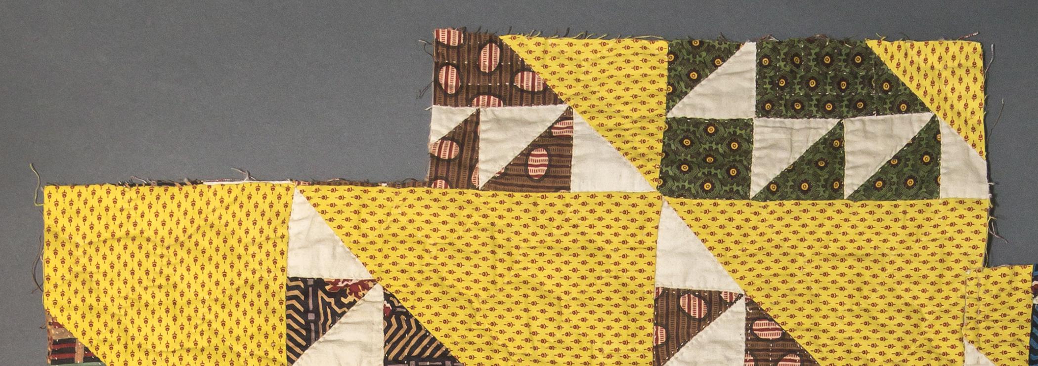 1969.3356 Textile, printed, detail 2, reverse