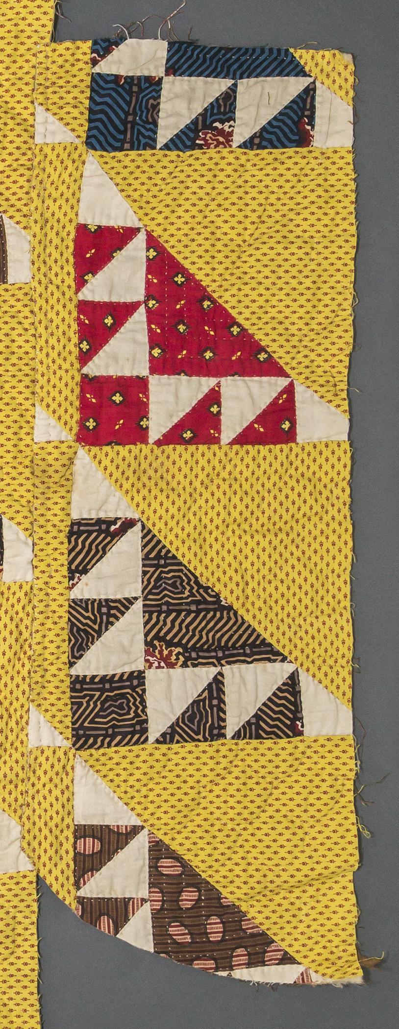 1969.3356 Textile, printed, detail 3, reverse