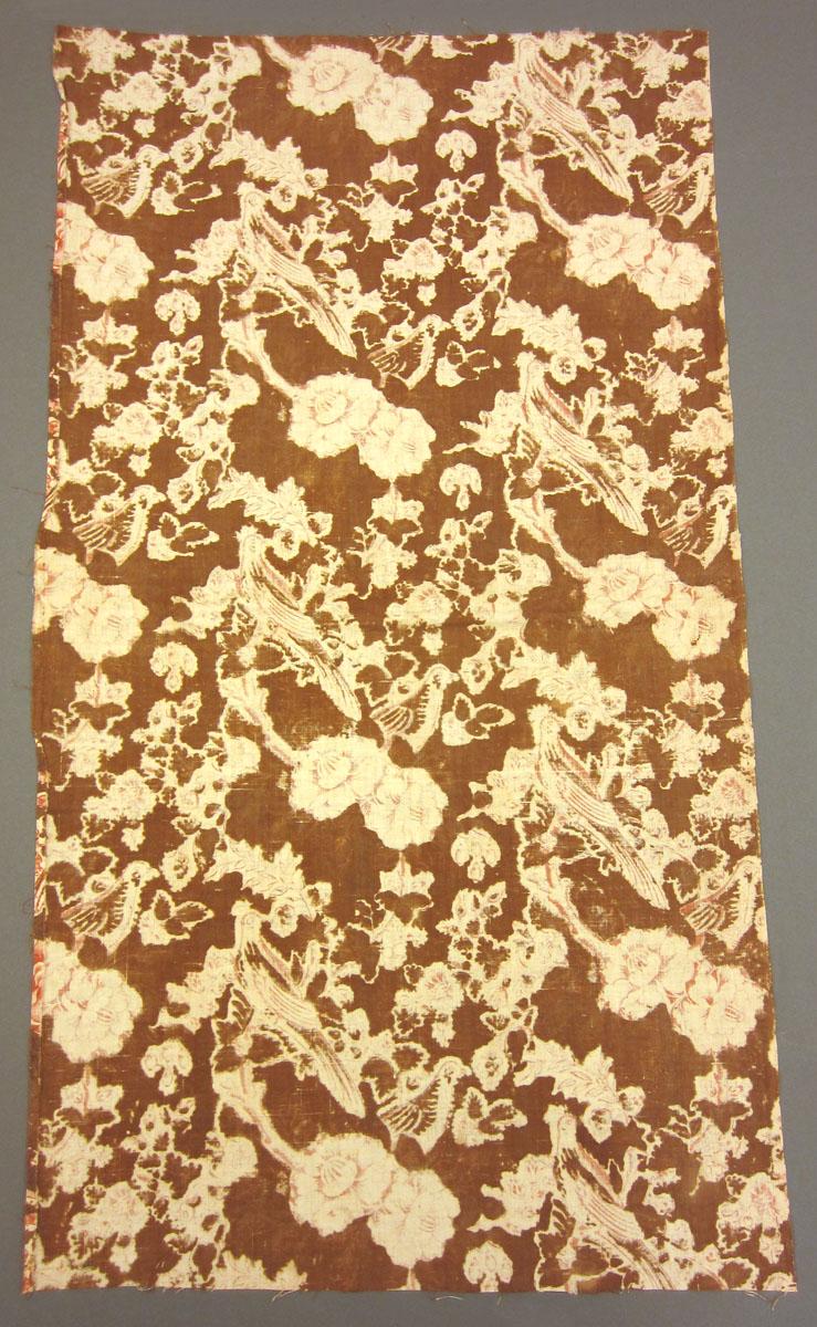 1969.3357 Textile, printed partial reverse