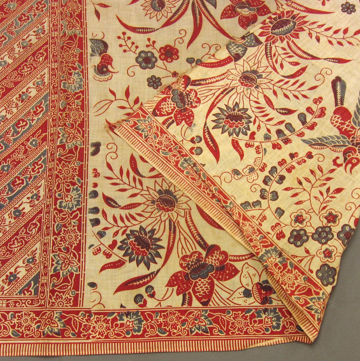 1969.3358 Textile, printed partial folded corner 2