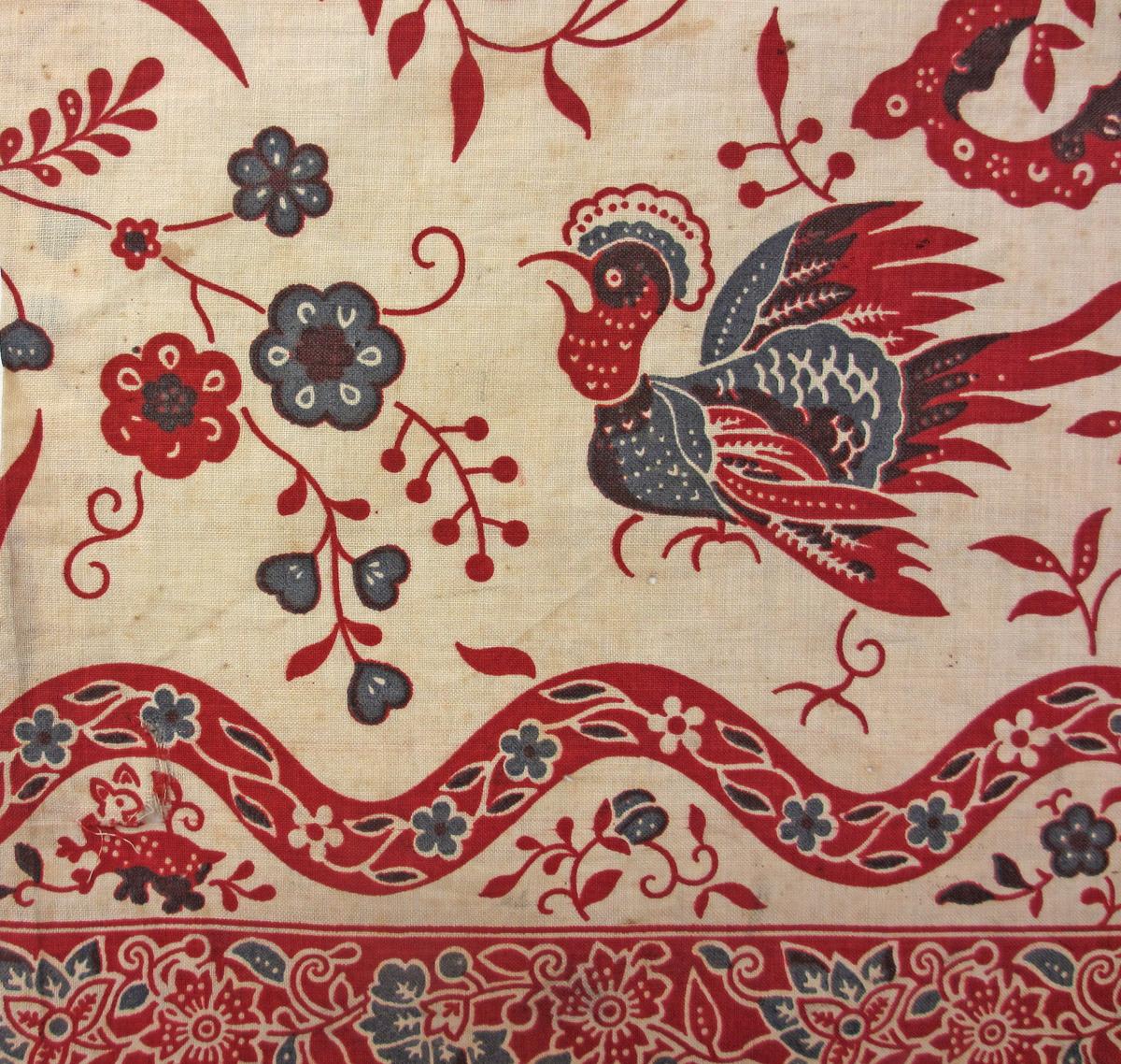 1969.3358 textile, printed detail 1