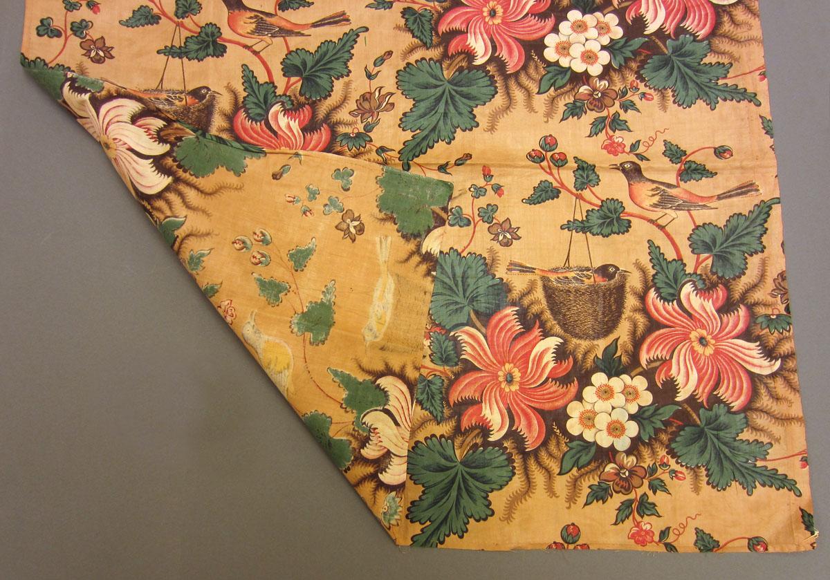 1969.3359 Textile, printed folded corner