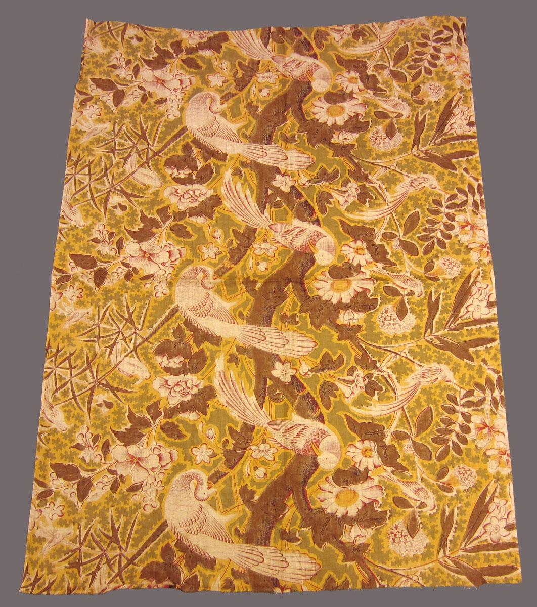 1969.3360 Textile, printed partial reverse