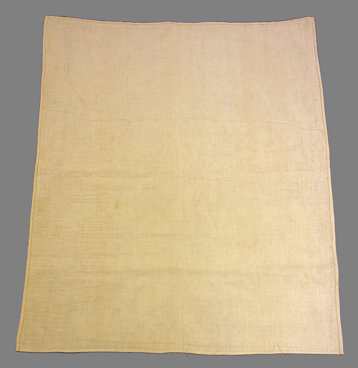 1969.3361 Textile, printed reverse