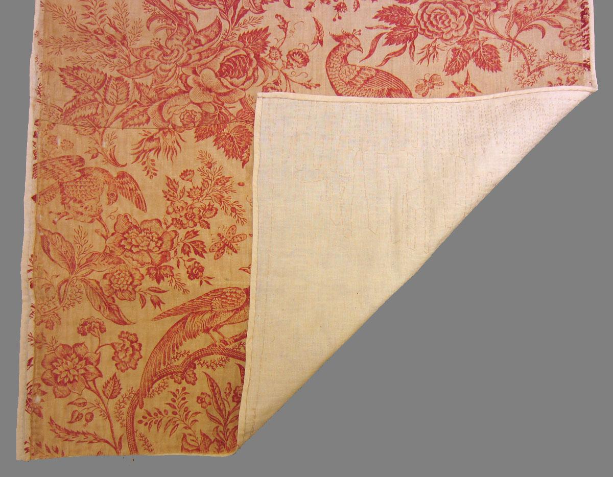 1969.3361 Textile, printed folded corner