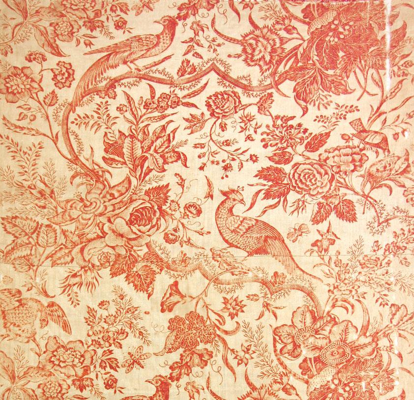 T1085 textile, printed design repeat