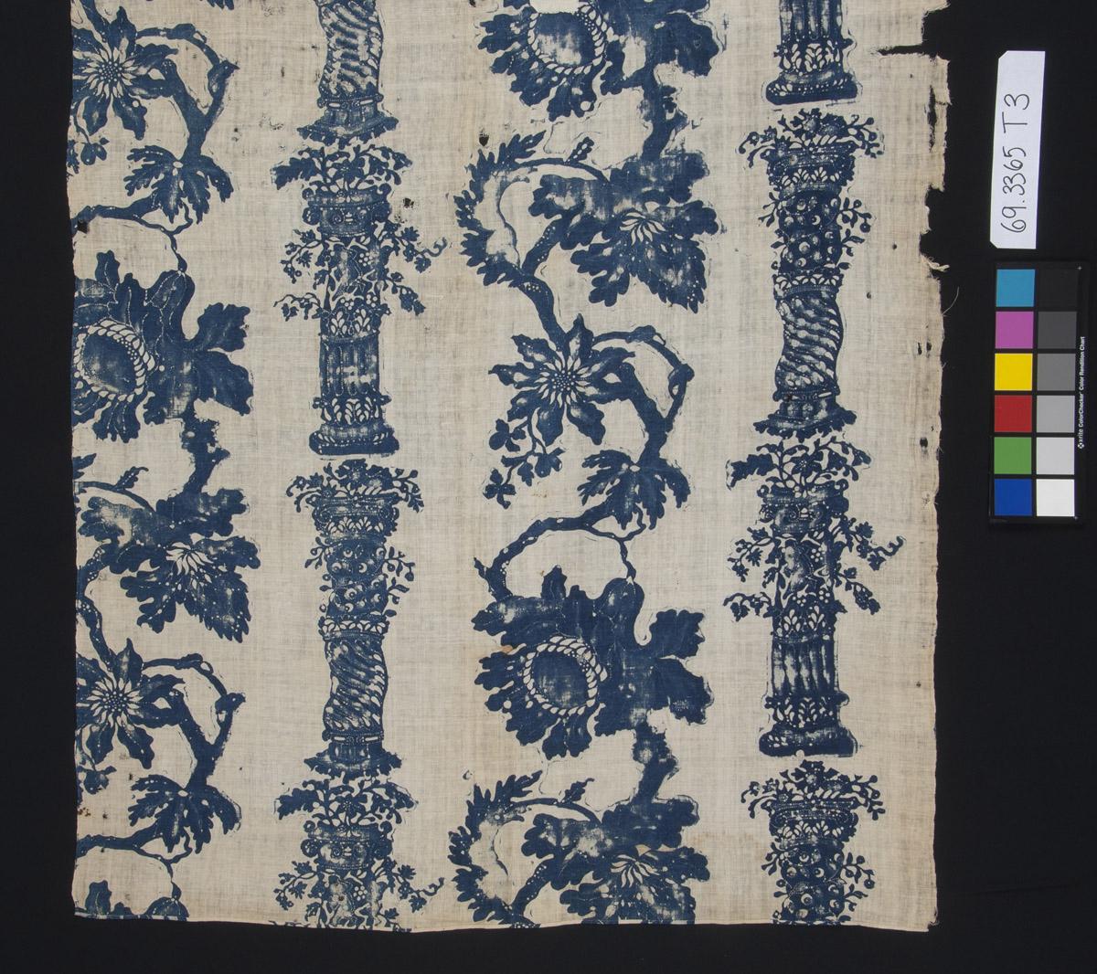 1969.3365 Textile, printed, reverse