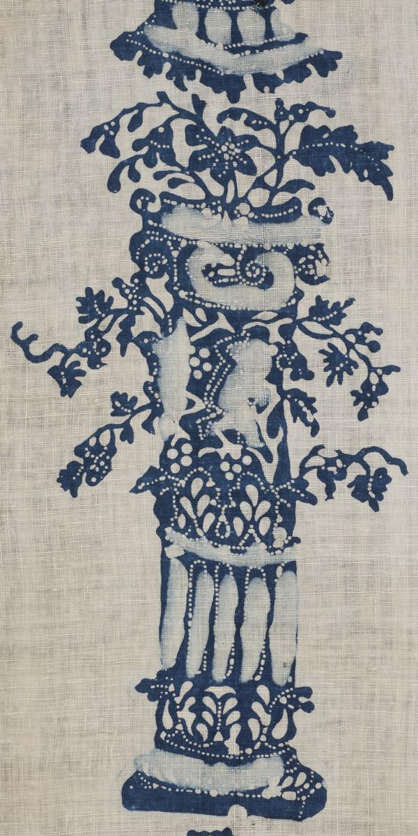 1969.3365 Textile, printed, detail 2