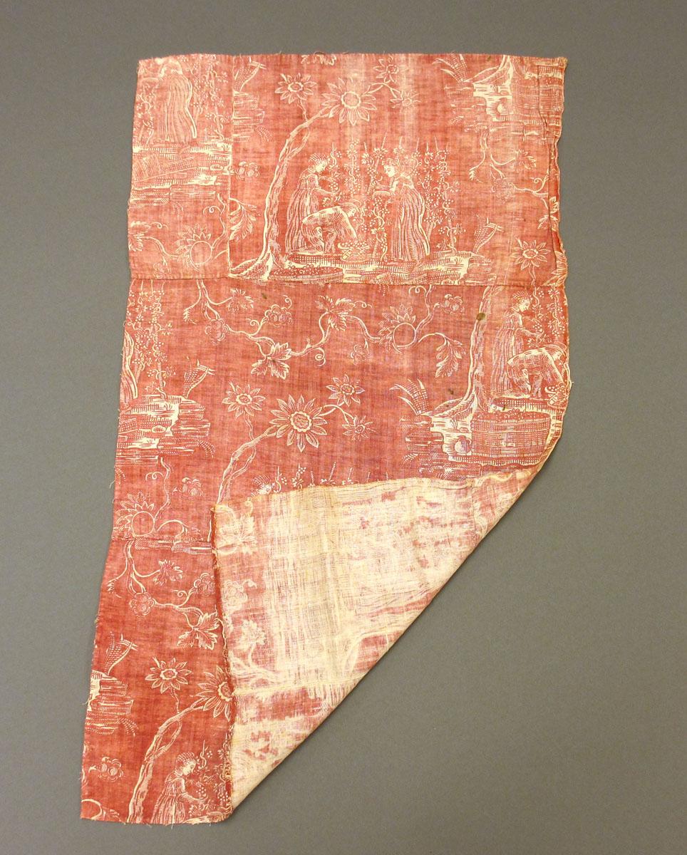 1969.3366 A Textile, printed folded corner