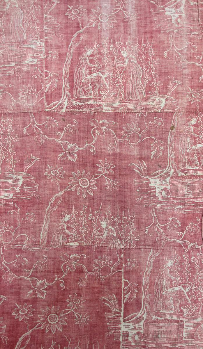 T1007 textile, printed design repeat