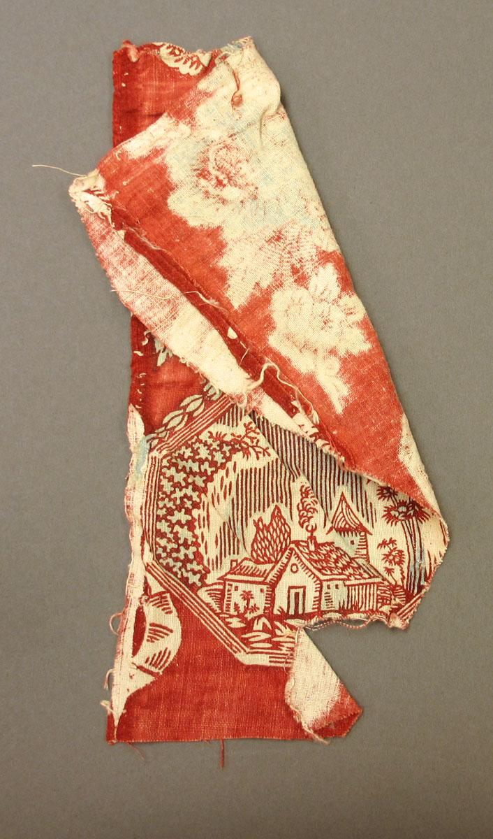 1969.3367 B Textile, printed folded corner