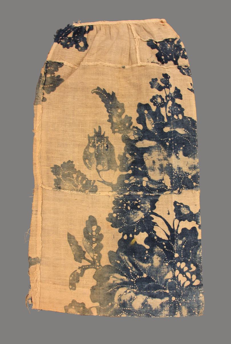1969.3376 textile, printed reverse