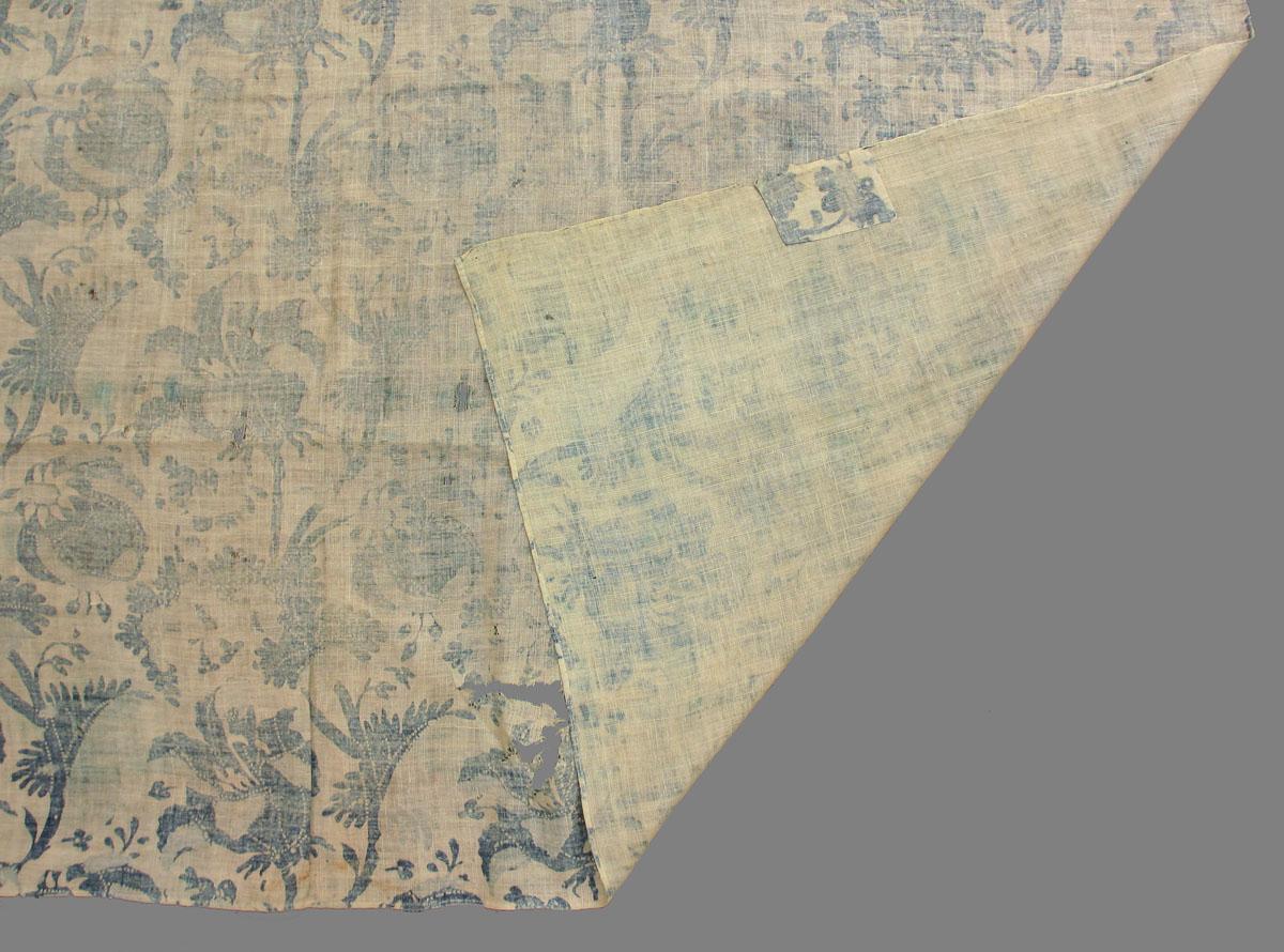 1969.3378 textile, printed folded corner