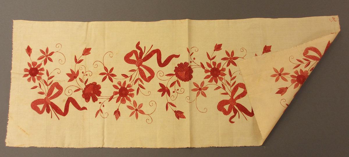1969.3381 Textile, printed folded corner