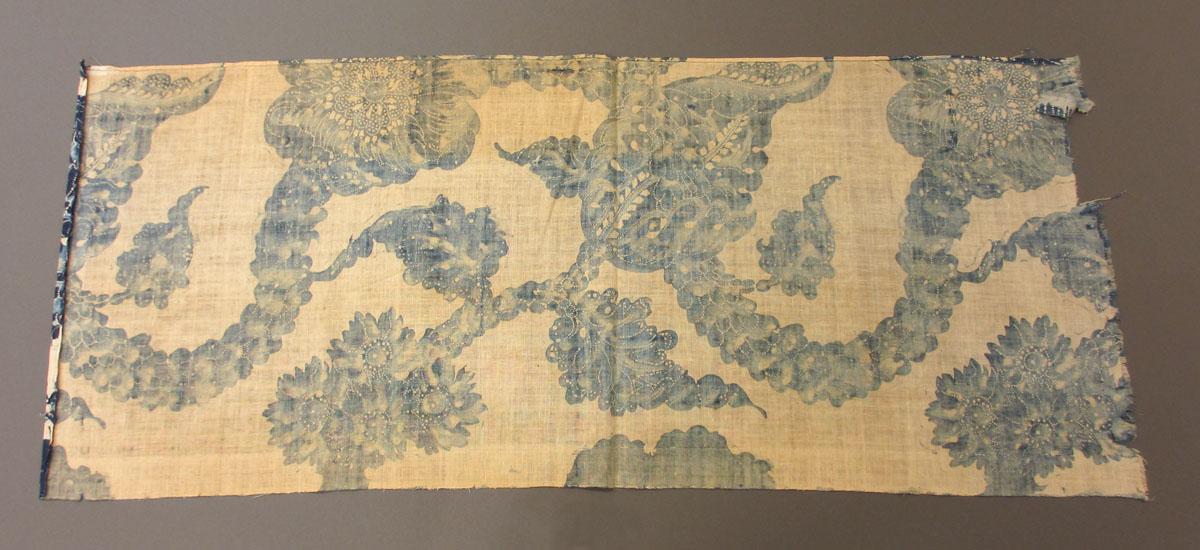 1969.3384 Textile, printed reverse