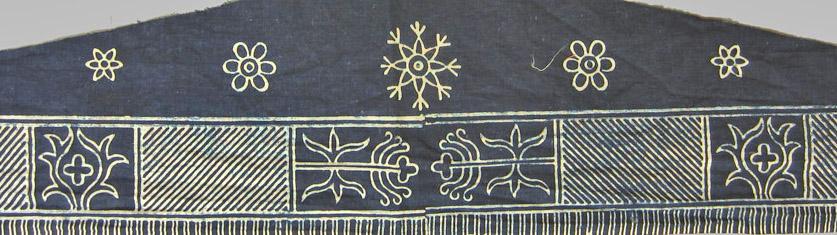 1969.3386 A textile, printed repeat detail