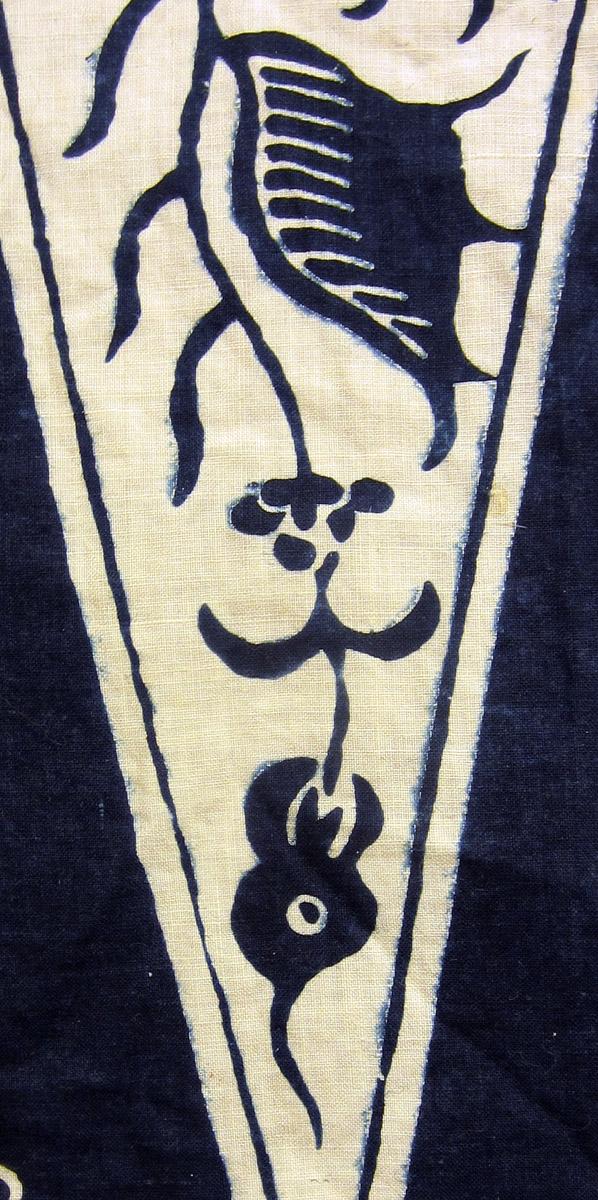 1969.3386 B textile, printed repeat detail