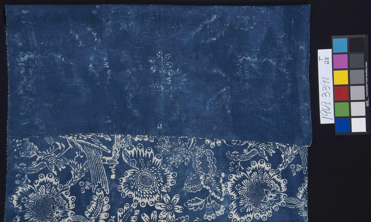 1969.3391 Textile, printed, detail 2